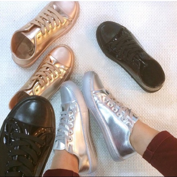 Rose Gold Sneakers - Picture 8 of 14